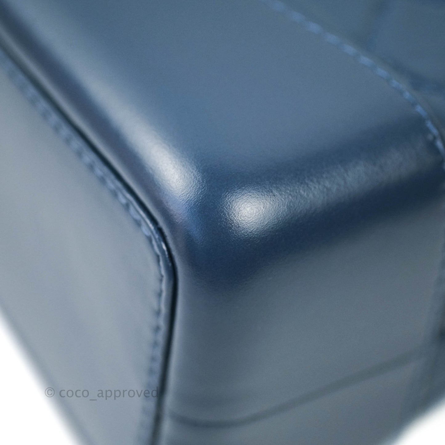 Chanel Gabrielle Backpack Blue Aged Calfskin Small