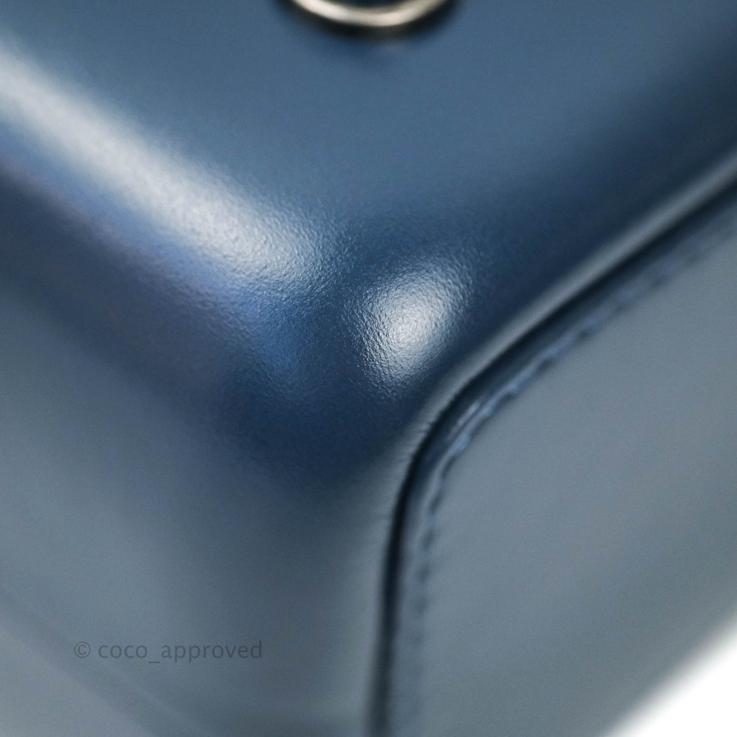 Chanel Gabrielle Backpack Blue Aged Calfskin Small