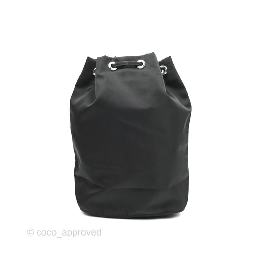 Prada Black Nylon Bucket Pouch Necessaire