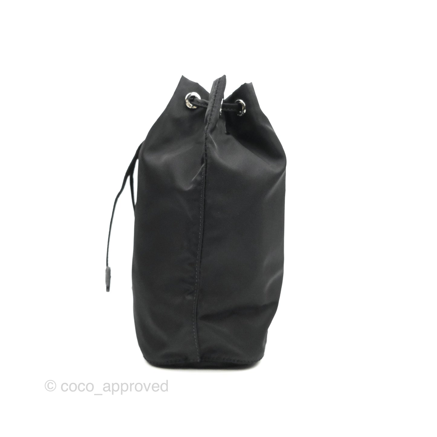 Prada Black Nylon Bucket Pouch Necessaire