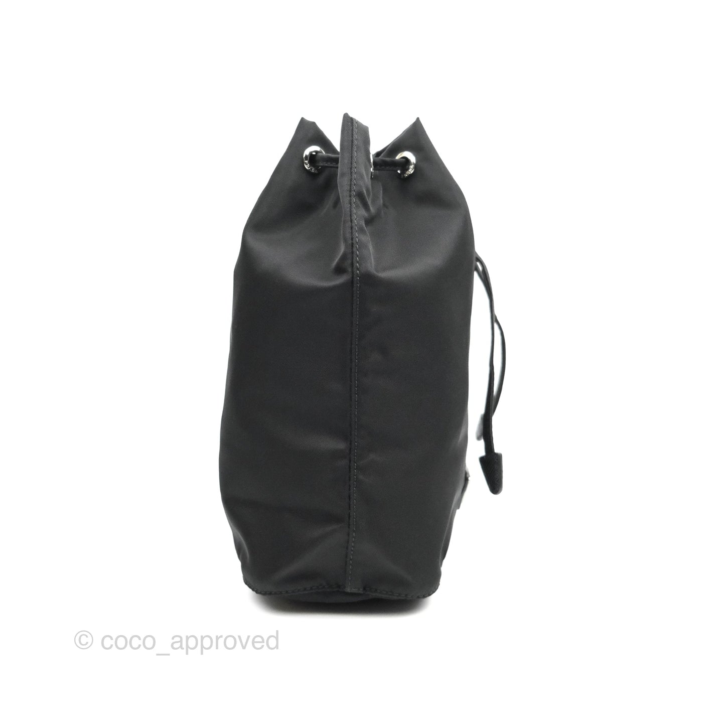 Prada Black Nylon Bucket Pouch Necessaire