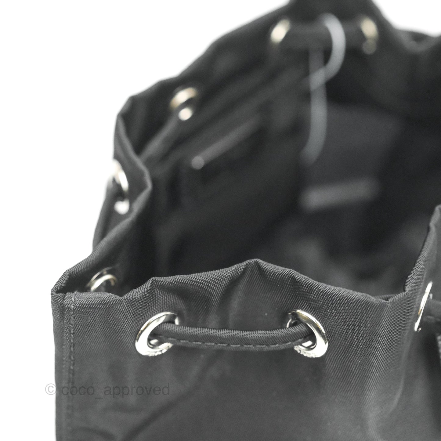 Prada Black Nylon Bucket Pouch Necessaire
