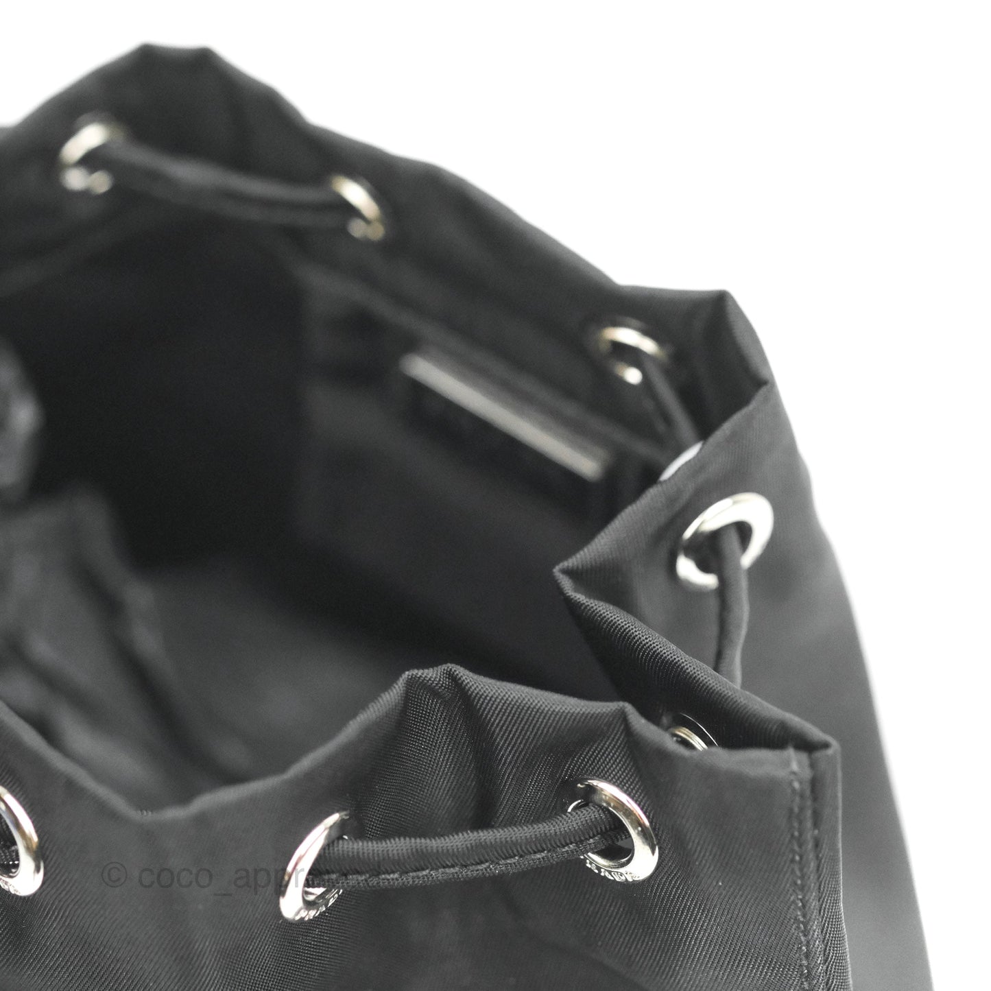 Prada Black Nylon Bucket Pouch Necessaire