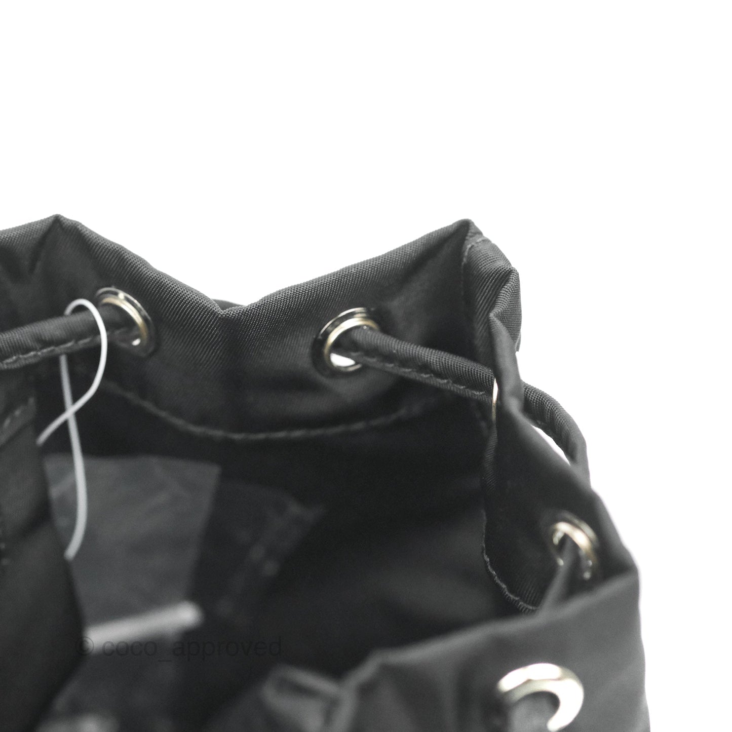 Prada Black Nylon Bucket Pouch Necessaire