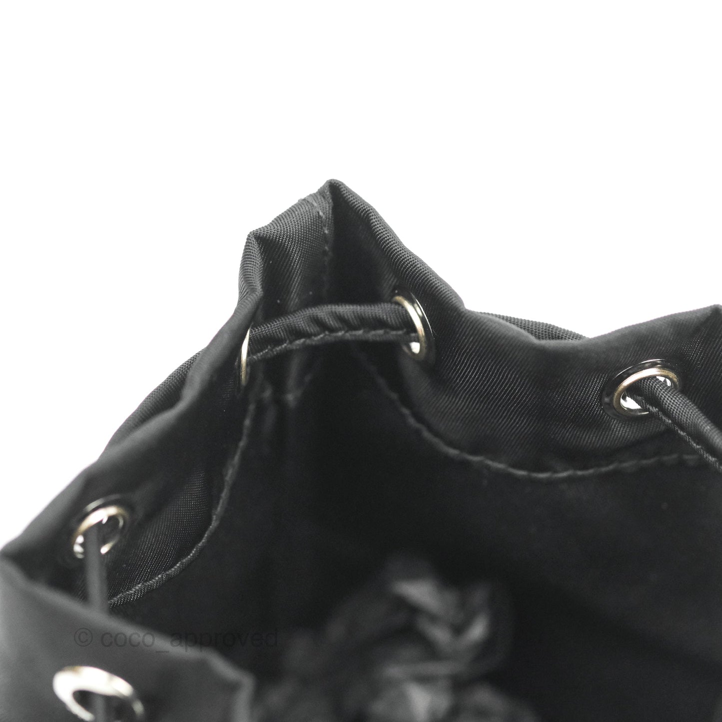 Prada Black Nylon Bucket Pouch Necessaire