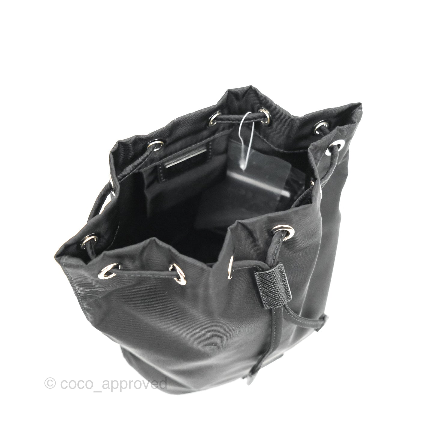 Prada Black Nylon Bucket Pouch Necessaire