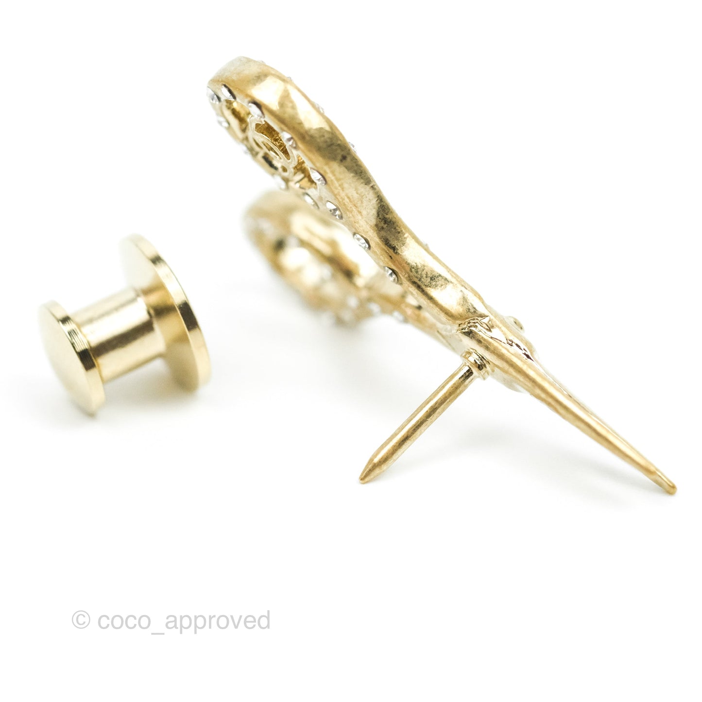 Chanel CC Brooch Set in 3 Gold Tone 21V