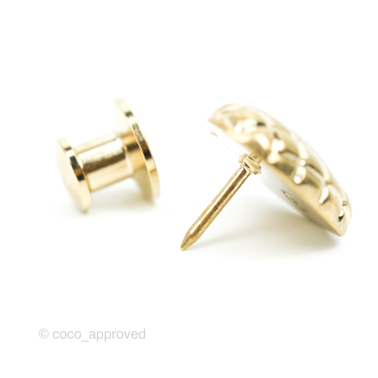 Chanel CC Brooch Set in 3 Gold Tone 21V