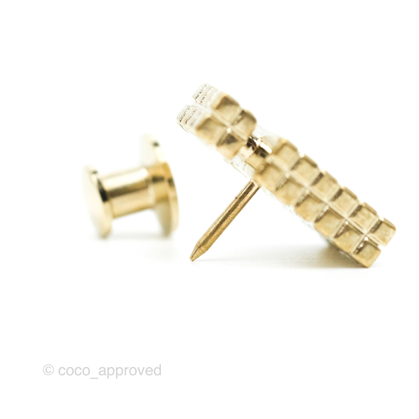 Chanel CC Brooch Set in 3 Gold Tone 21V