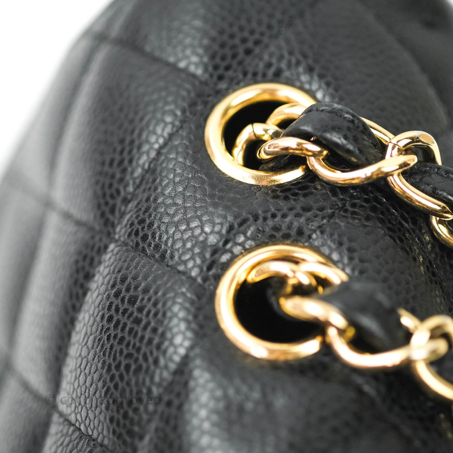 Chanel Jumbo Single Flap Black Caviar Gold Hardware⁣⁣