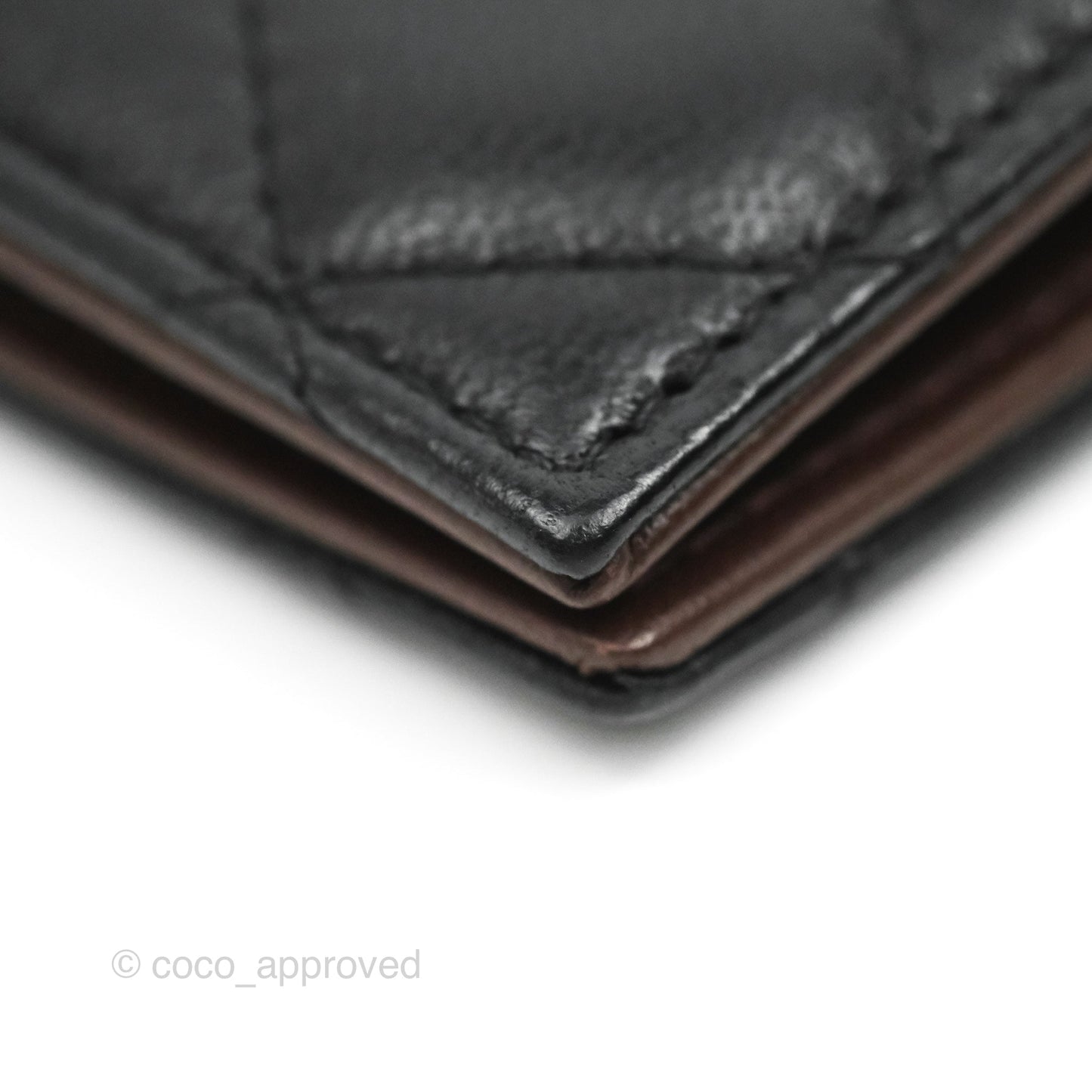 Chanel Classic Quilted Passport Holder Black Lambskin Silver Hardware 19C