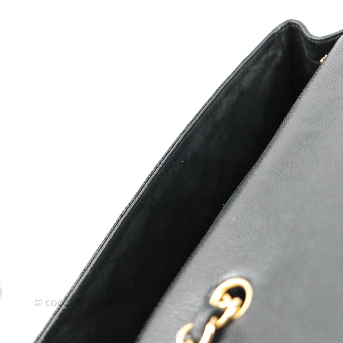 Chanel Jumbo Single Flap Black Caviar Gold Hardware⁣⁣