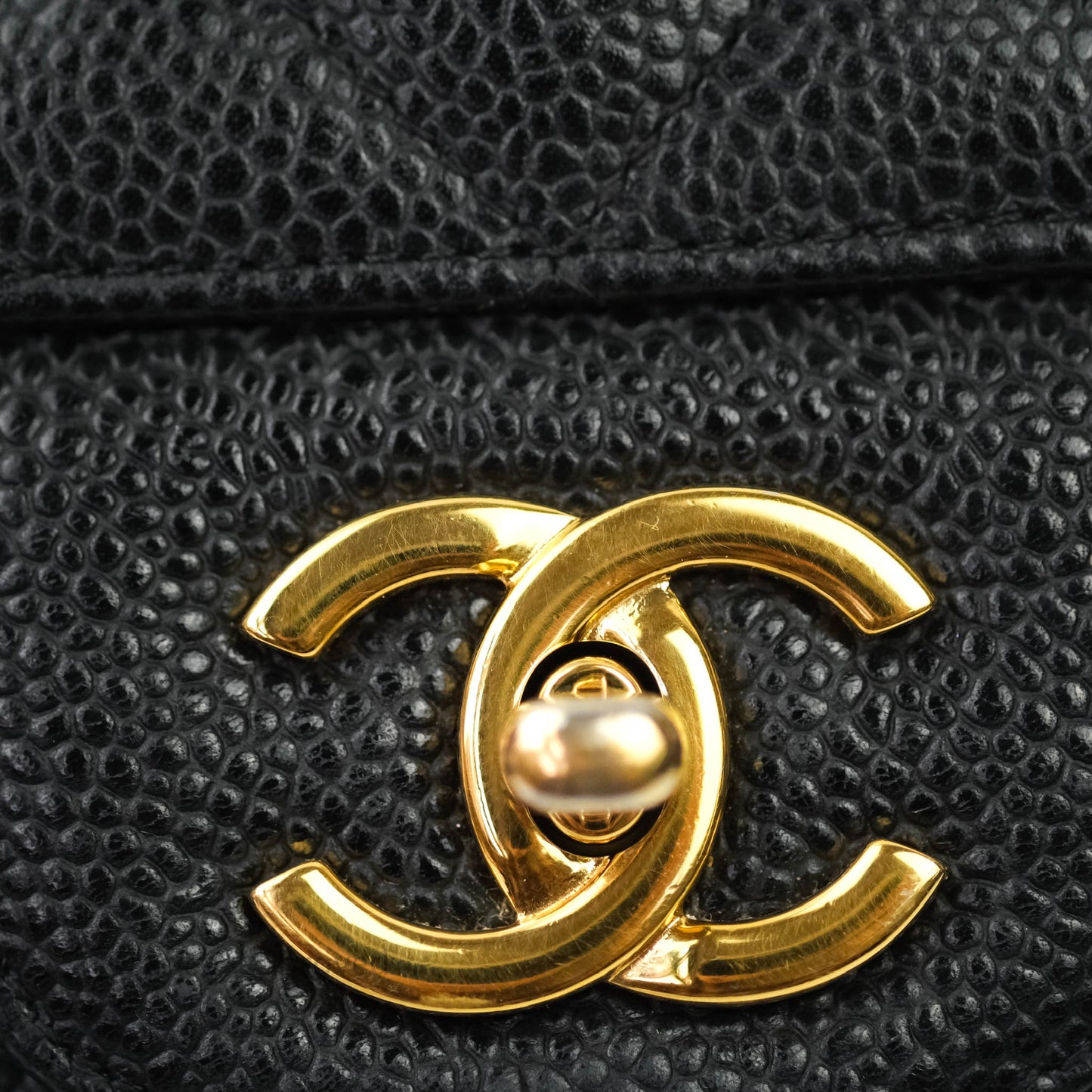Chanel Jumbo Single Flap Black Caviar Gold Hardware⁣⁣