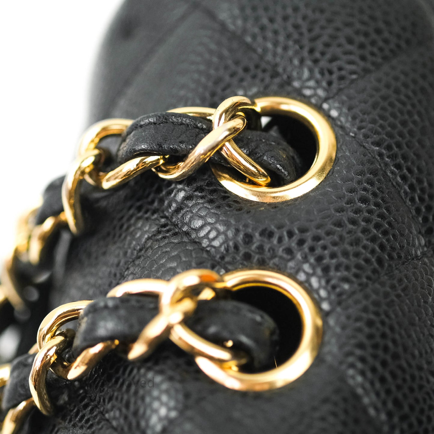 Chanel Jumbo Single Flap Black Caviar Gold Hardware⁣⁣