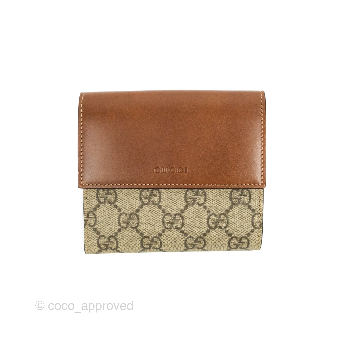 Gucci GG Monogram Brown Canvas Wallet