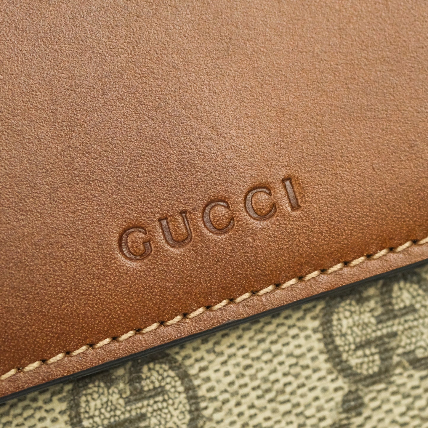 Gucci GG Monogram Brown Canvas Wallet