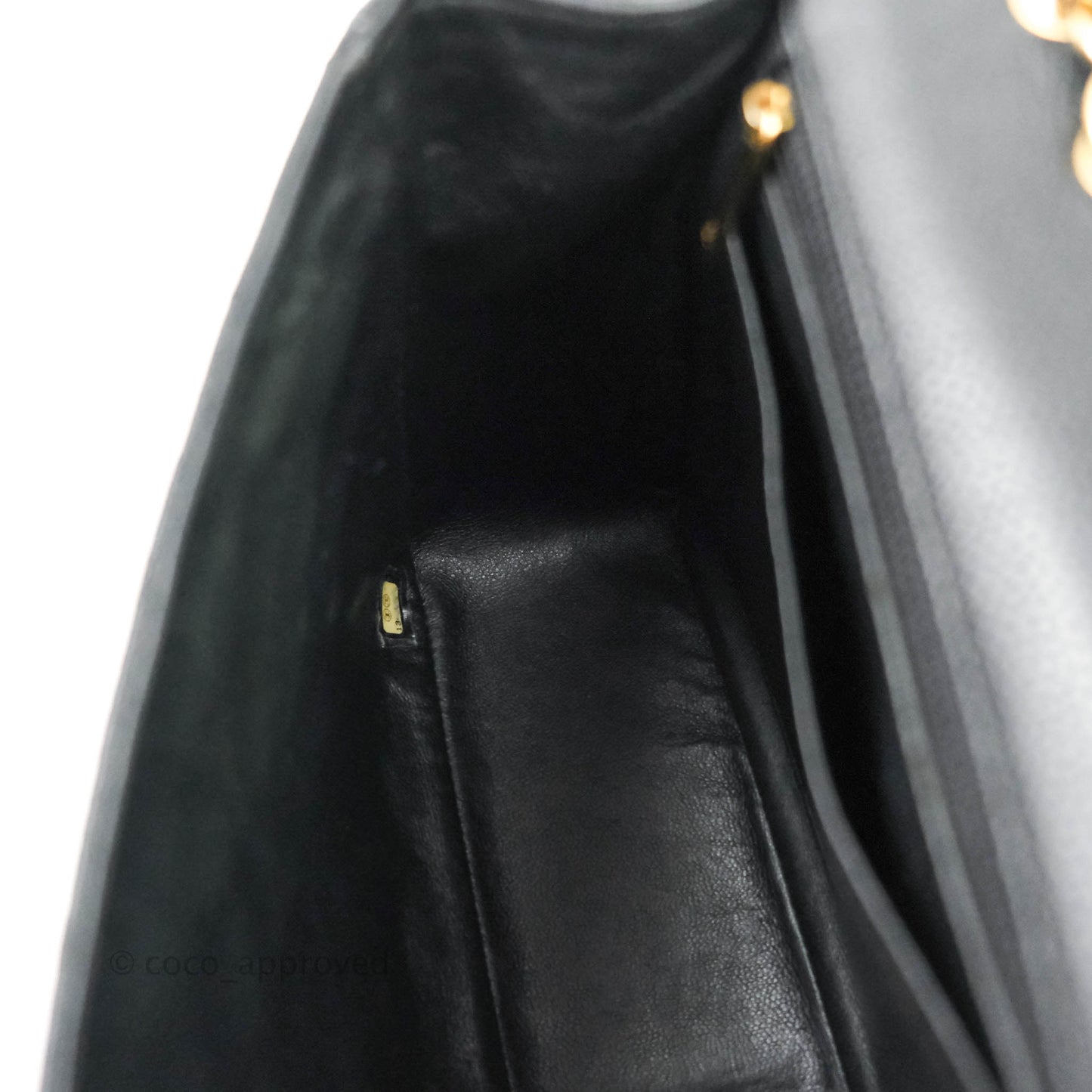 Chanel Jumbo Single Flap Black Caviar Gold Hardware⁣⁣