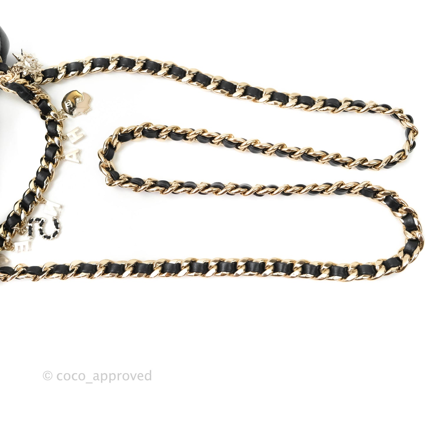 Chanel Quilted Mini Rectangular Lambskin Black Flap With Charms Gold Hardware 21C