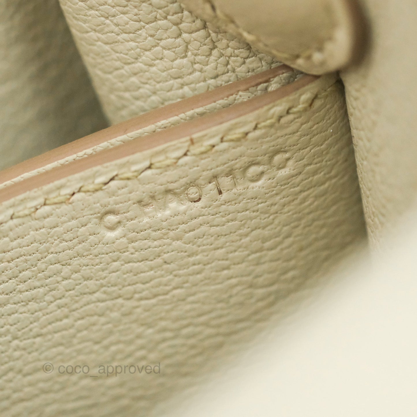 Hermès Roulis Mini 18 Beton Permabrass Hardware Evercolor