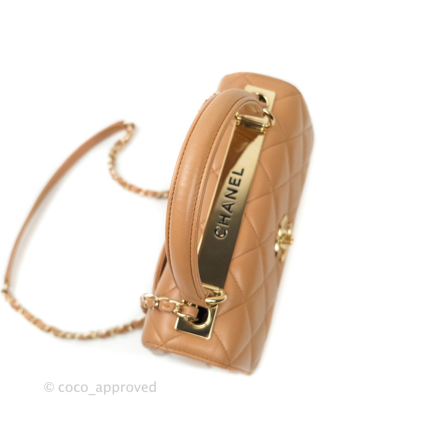 Chanel Trendy CC Small Beige Lambskin Gold Hardware