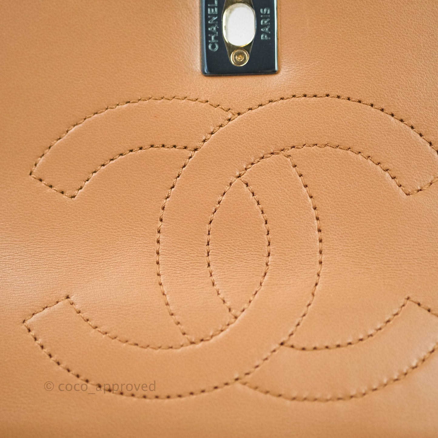 Chanel Trendy CC Small Beige Lambskin Gold Hardware