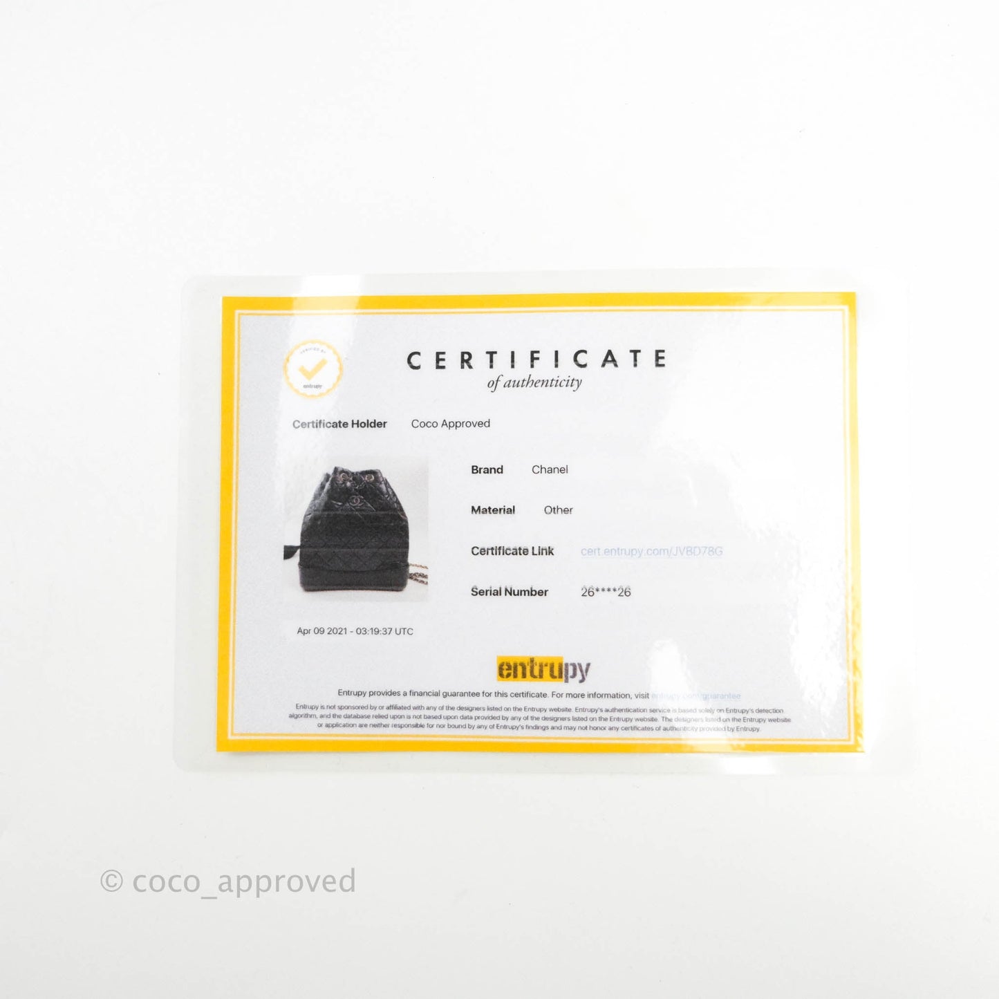 Chanel Gabrielle Backpack Black Aged Calfskin Medium Black