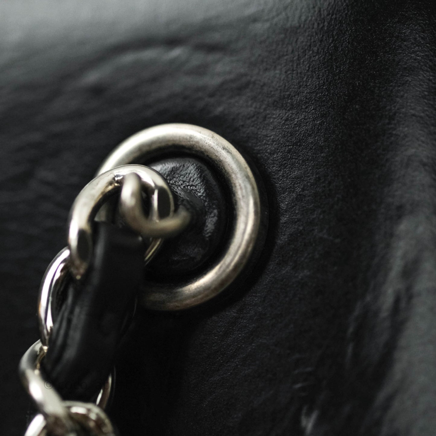 Chanel Gabrielle Backpack Black Aged Calfskin Medium Black