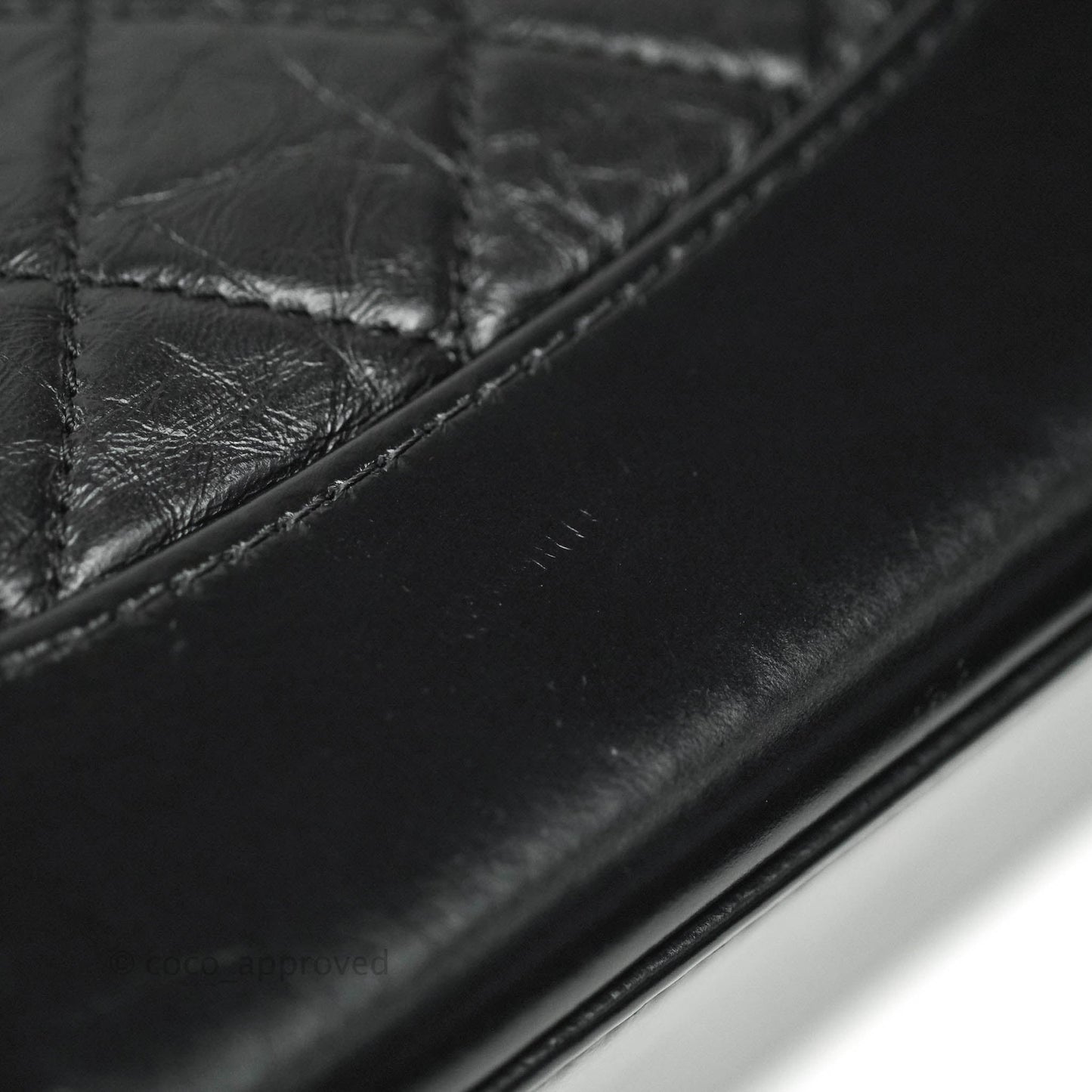 Chanel Gabrielle Backpack Black Aged Calfskin Medium Black