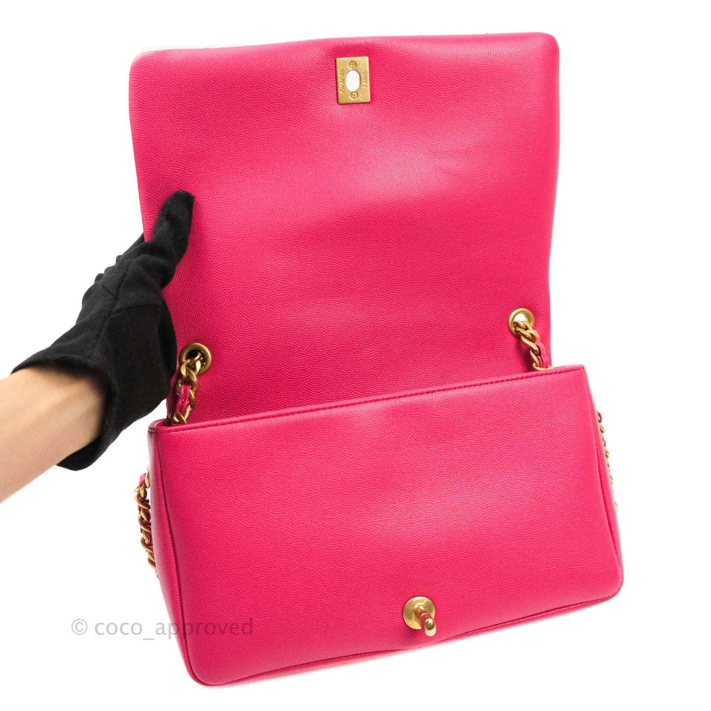 Chanel Quilted Medium Fashion Therapy Flap Bag Pink Caviar Aged Gold Hardware