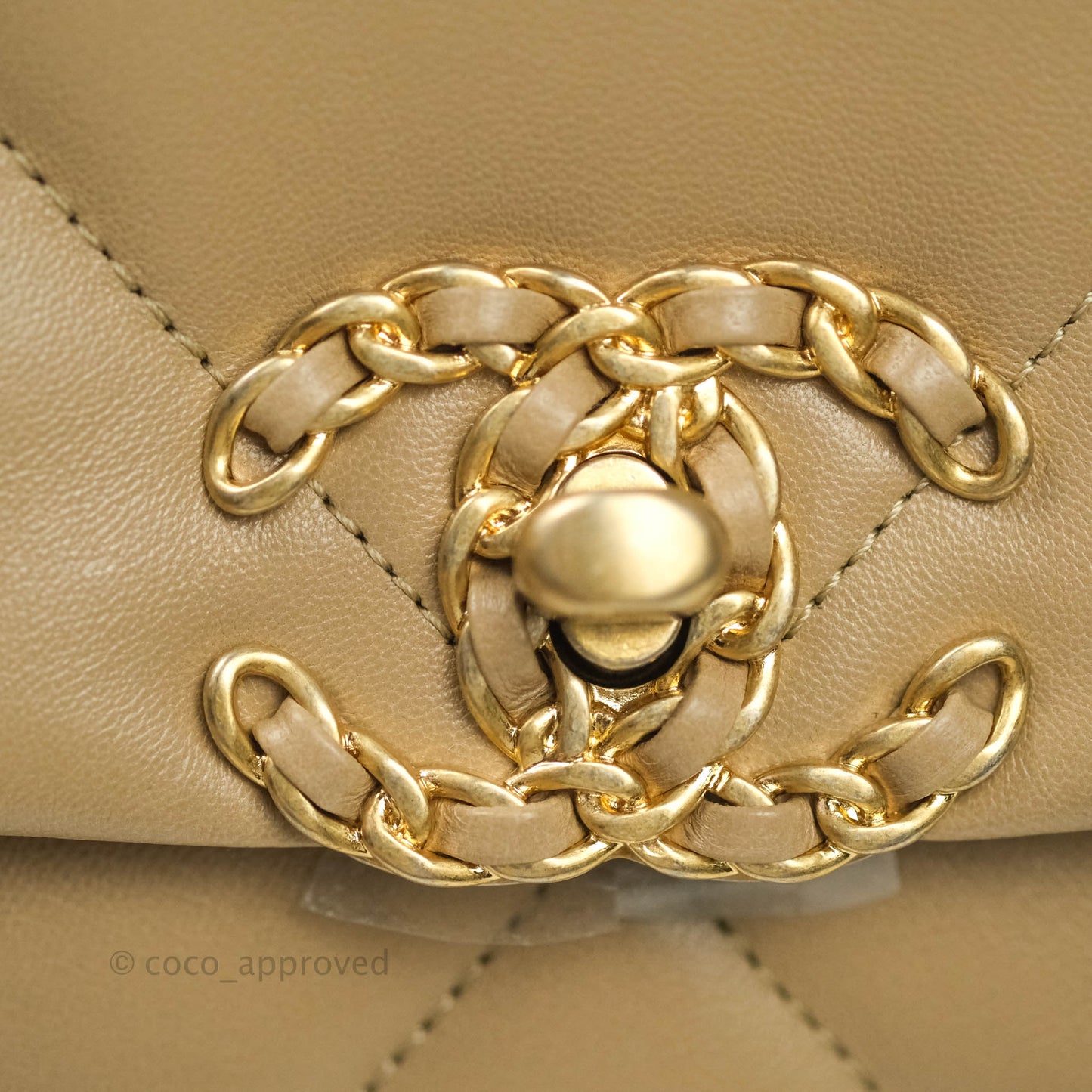Chanel 19 Small Dark Beige Mixed Hardware 21S