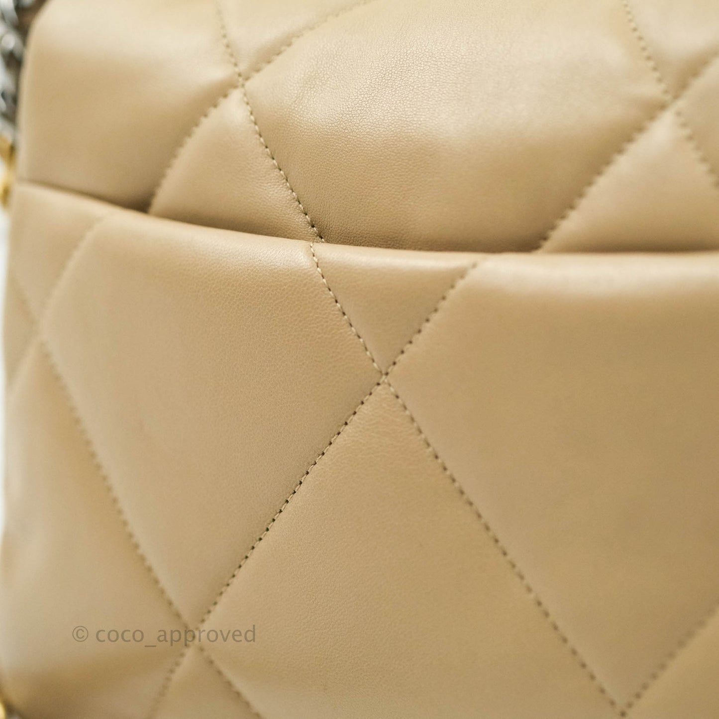 Chanel 19 Small Dark Beige Mixed Hardware 21S