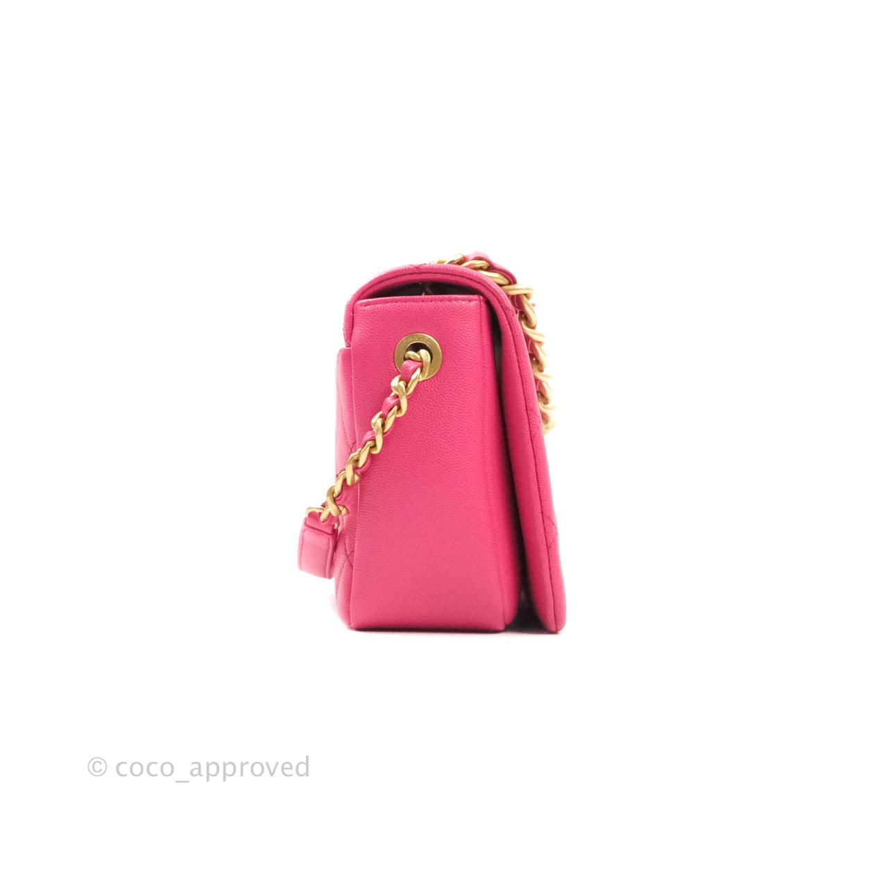 Chanel Quilted Medium Fashion Therapy Flap Bag Pink Caviar Aged Gold Hardware