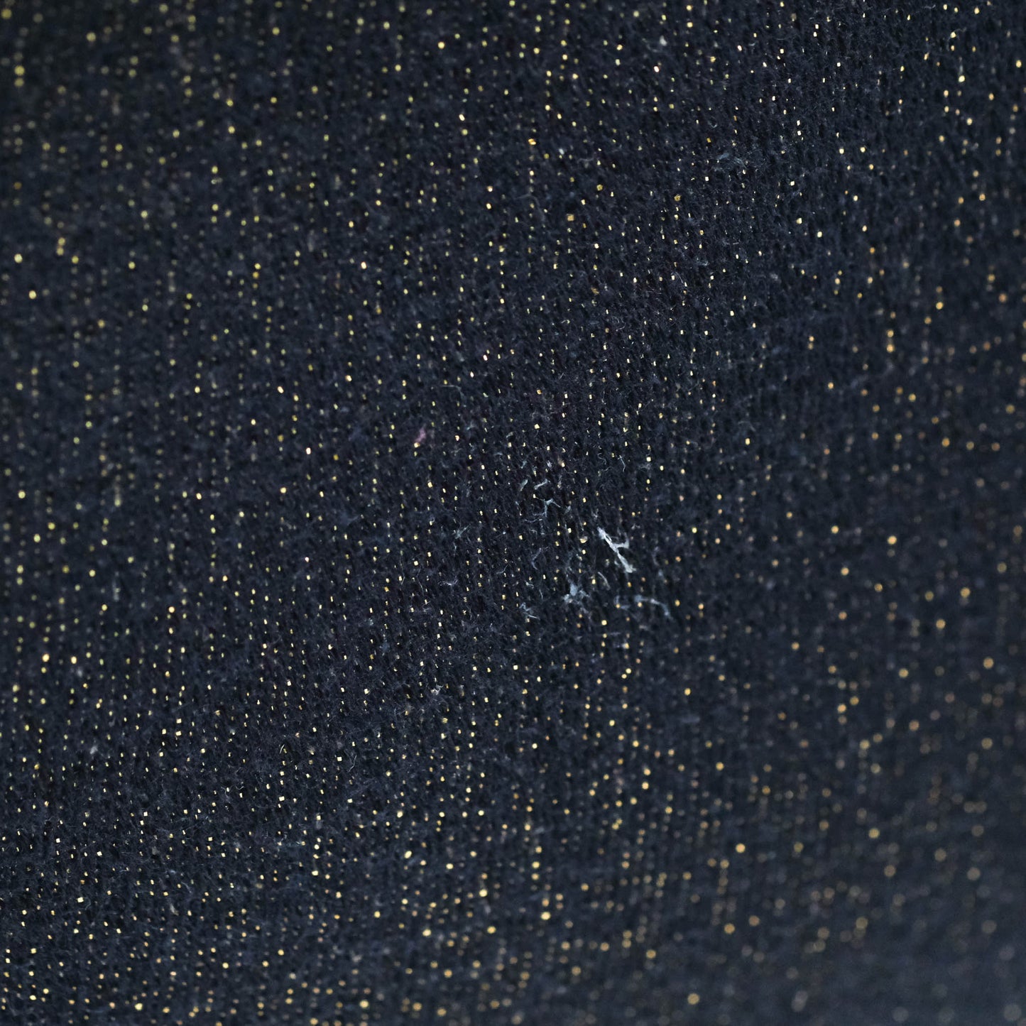Chanel Large Deauville Navy Glitter Canvas Gold Hardware