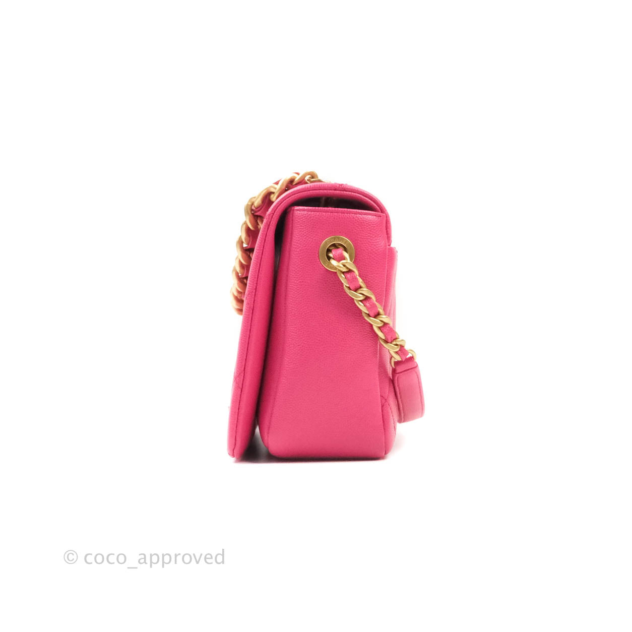 Chanel Quilted Medium Fashion Therapy Flap Bag Pink Caviar Aged Gold Hardware