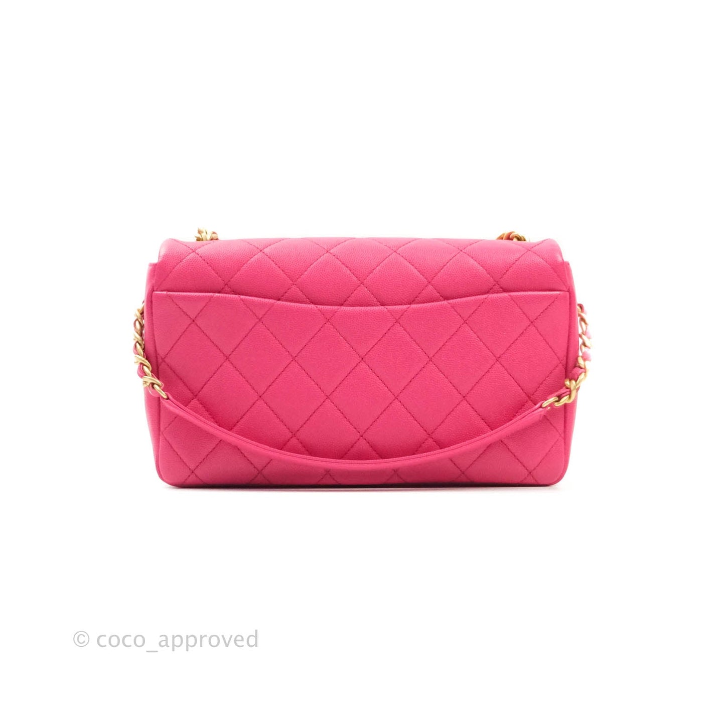Chanel Quilted Medium Fashion Therapy Flap Bag Pink Caviar Aged Gold Hardware