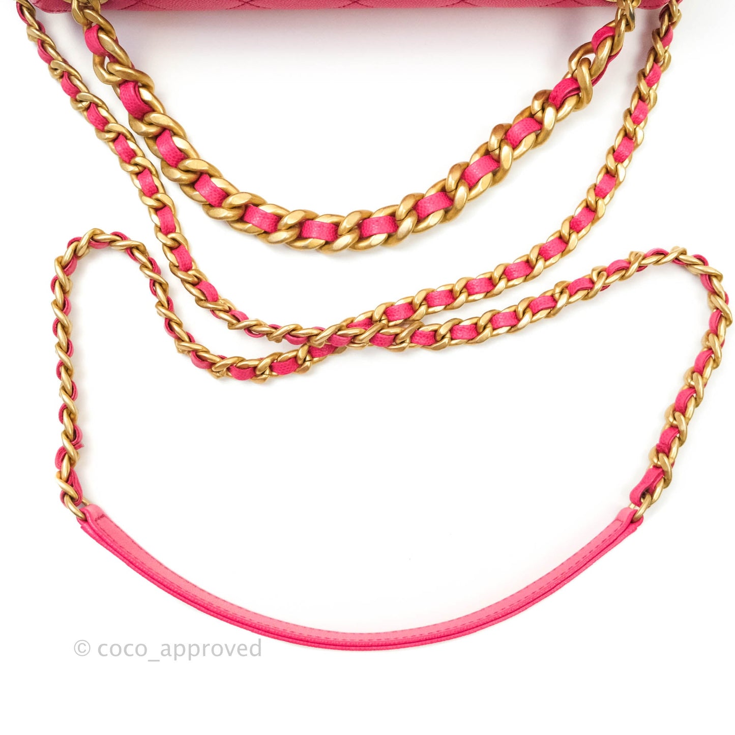 Chanel Quilted Medium Fashion Therapy Flap Bag Pink Caviar Aged Gold Hardware