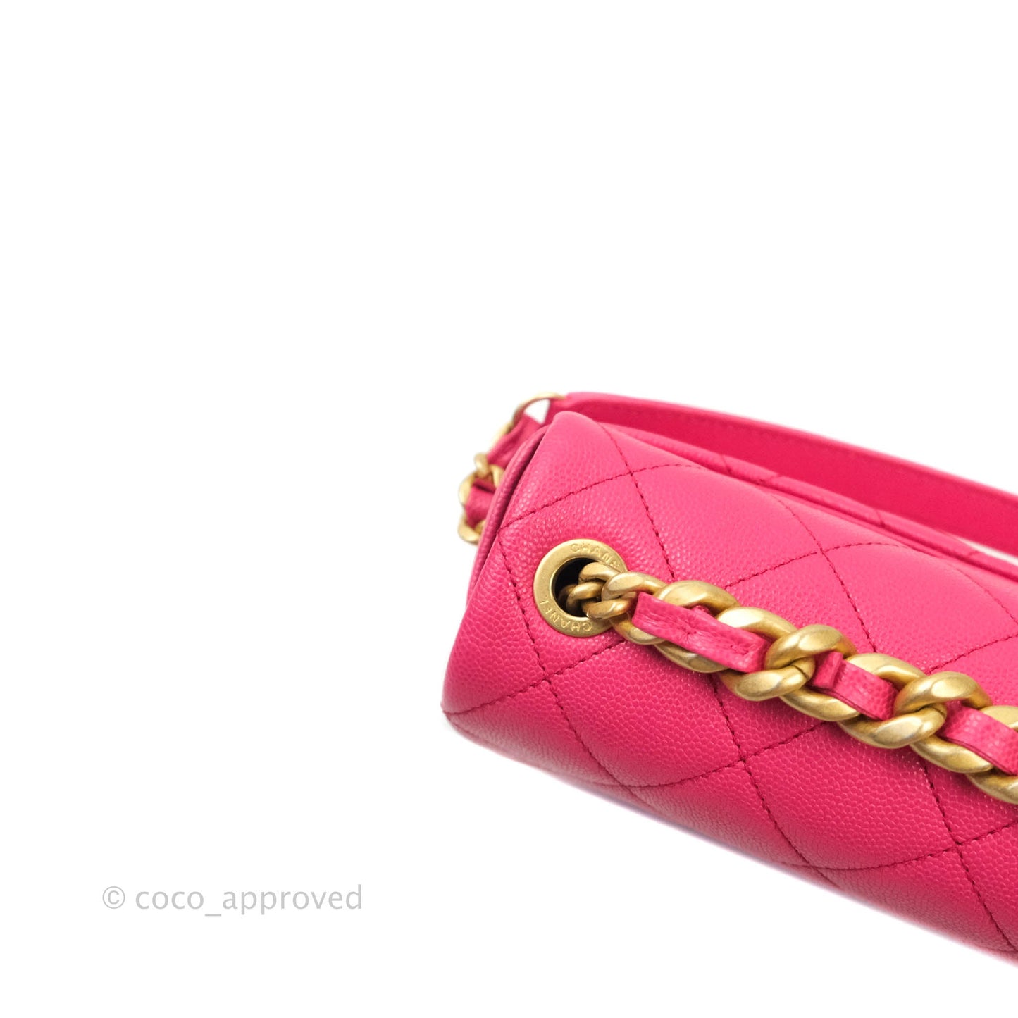 Chanel Quilted Medium Fashion Therapy Flap Bag Pink Caviar Aged Gold Hardware