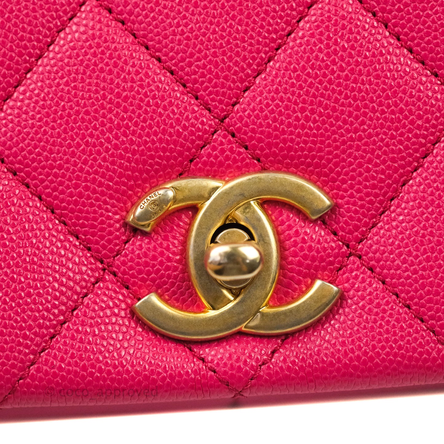 Chanel Quilted Medium Fashion Therapy Flap Bag Pink Caviar Aged Gold Hardware