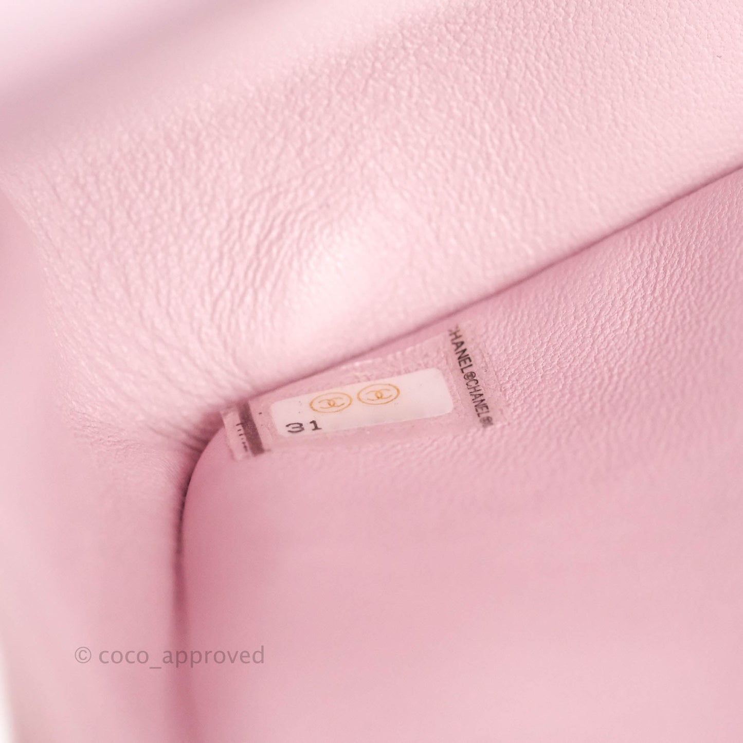 Chanel M/L Medium Double Flap Bag Lilac Rose Clair Caviar Gold Hardware 21S