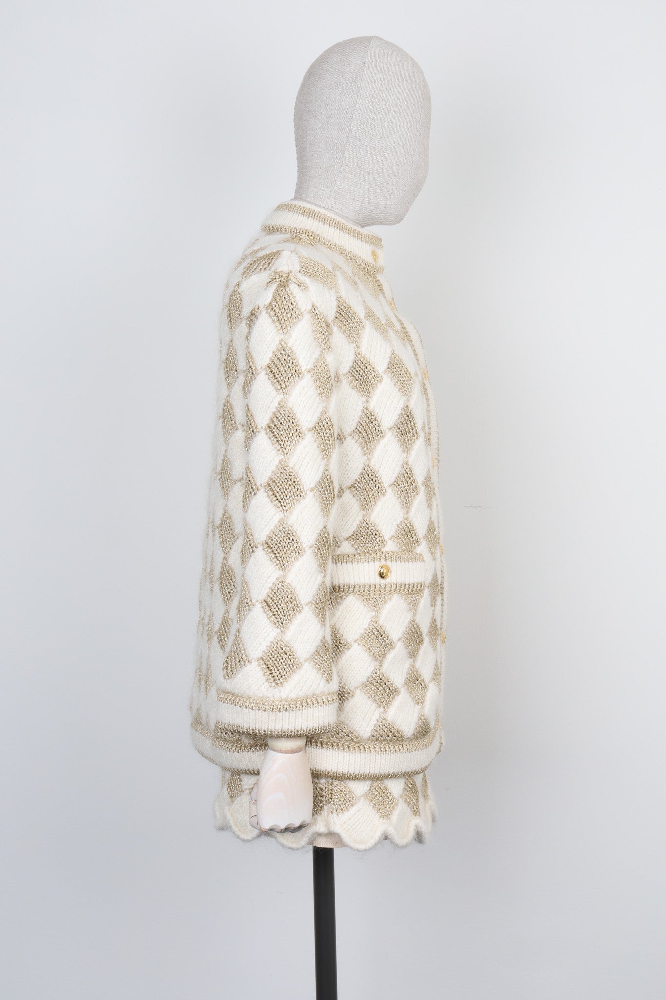 Luxury Gucci Trending 2025 Two Piece Wool White & Gold