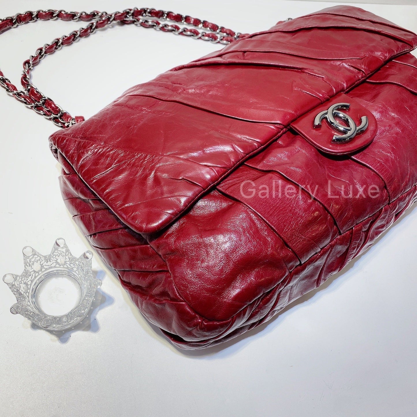 No.2804-Chanel Calfskin Twisted Flap Bag