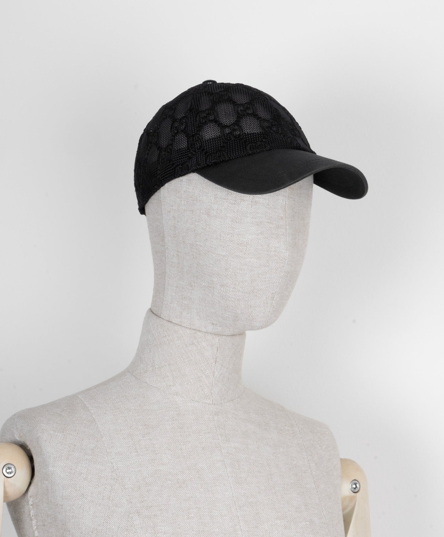 Luxury Gucci Trending 2025 Supreme GG Mesh Cap Black