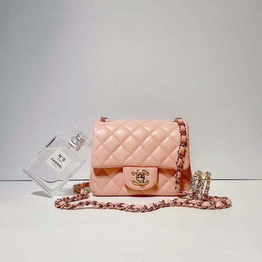 No.3412-Chanel Lambskin Classic Flap Mini 17cm (Brand New /全新)