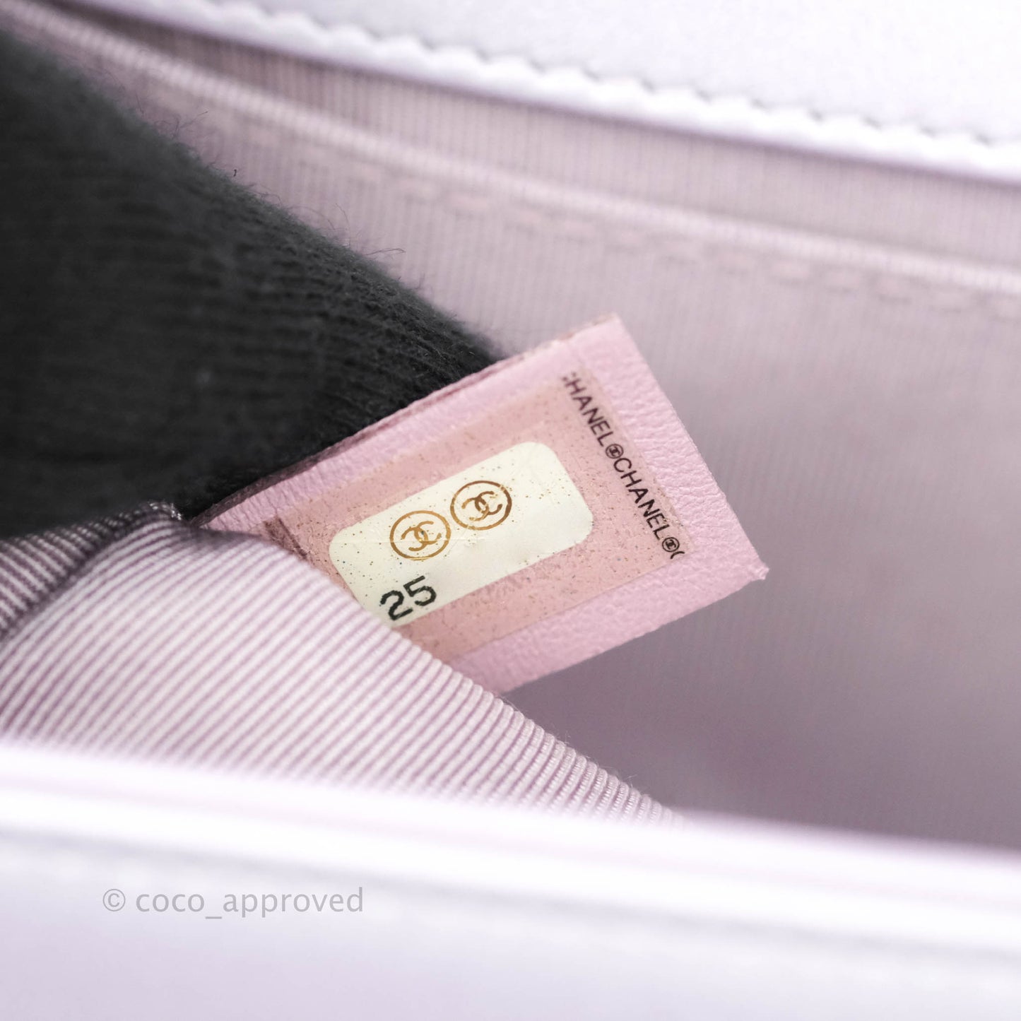Chanel Boy Chevron Medium Iridescent Lilac Calfskin Silver Hardware