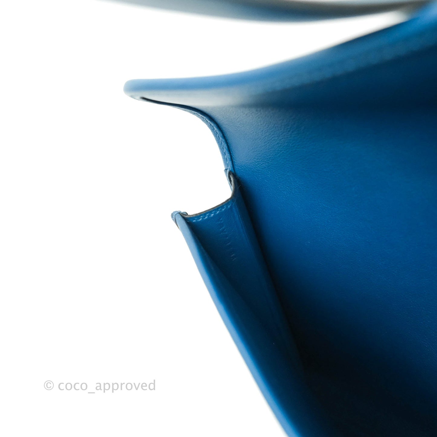 Hermès Jige Elan 29 Clutch Blue Ostrich Leather