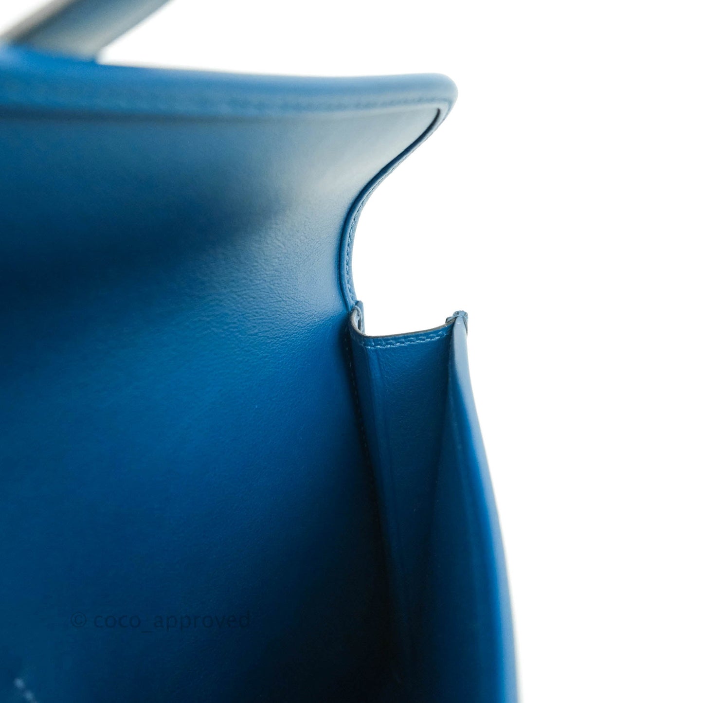 Hermès Jige Elan 29 Clutch Blue Ostrich Leather