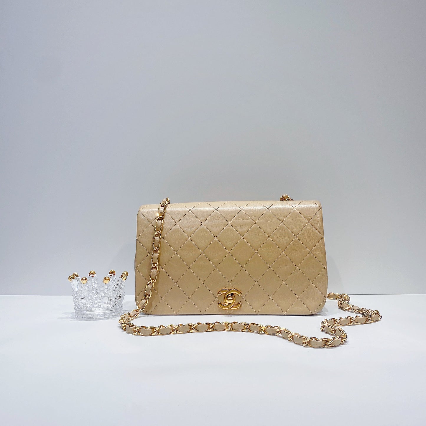 No.3631-Chanel Vintage Lambskin Flap Bag