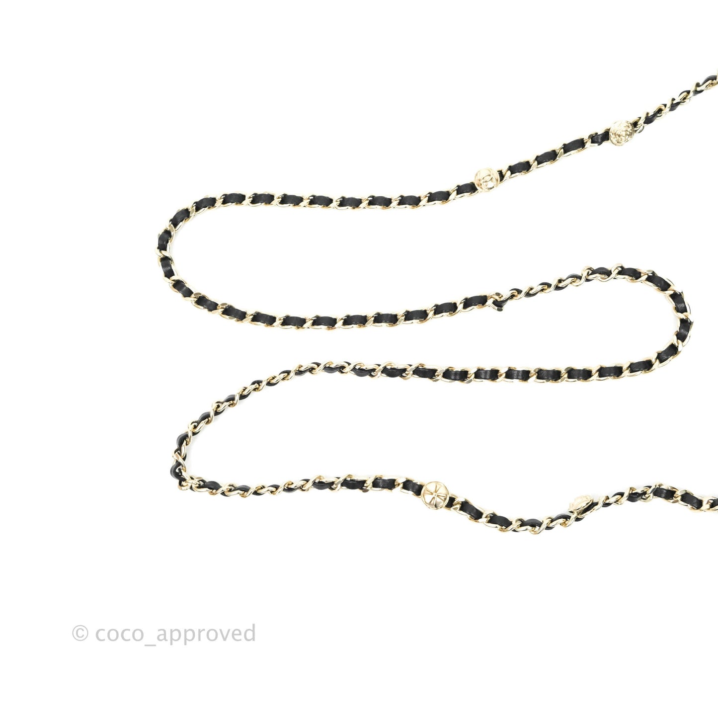 Chanel Leather Clutch with Chain Black Lambskin Light Gold Hardware