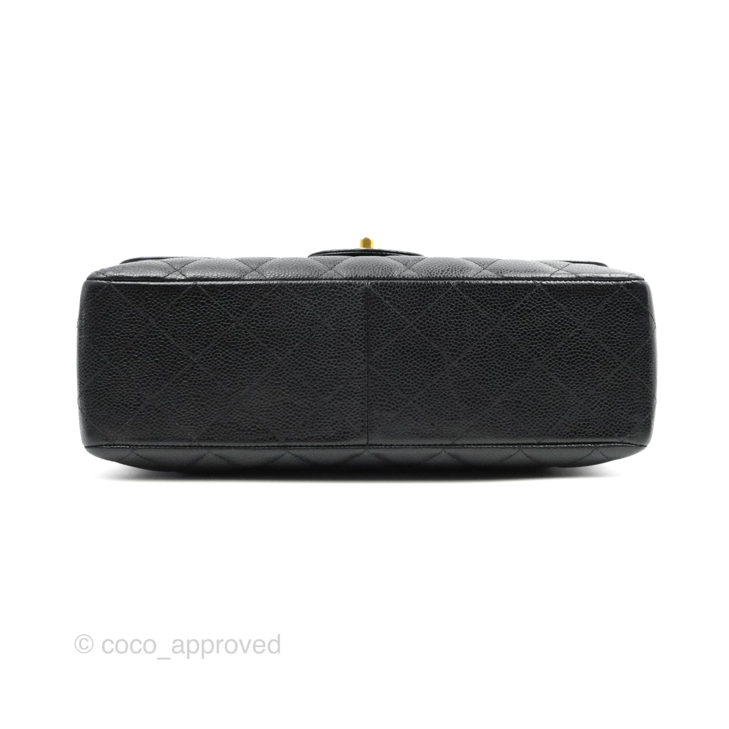 Chanel Jumbo Single Flap Black Caviar Gold Hardware