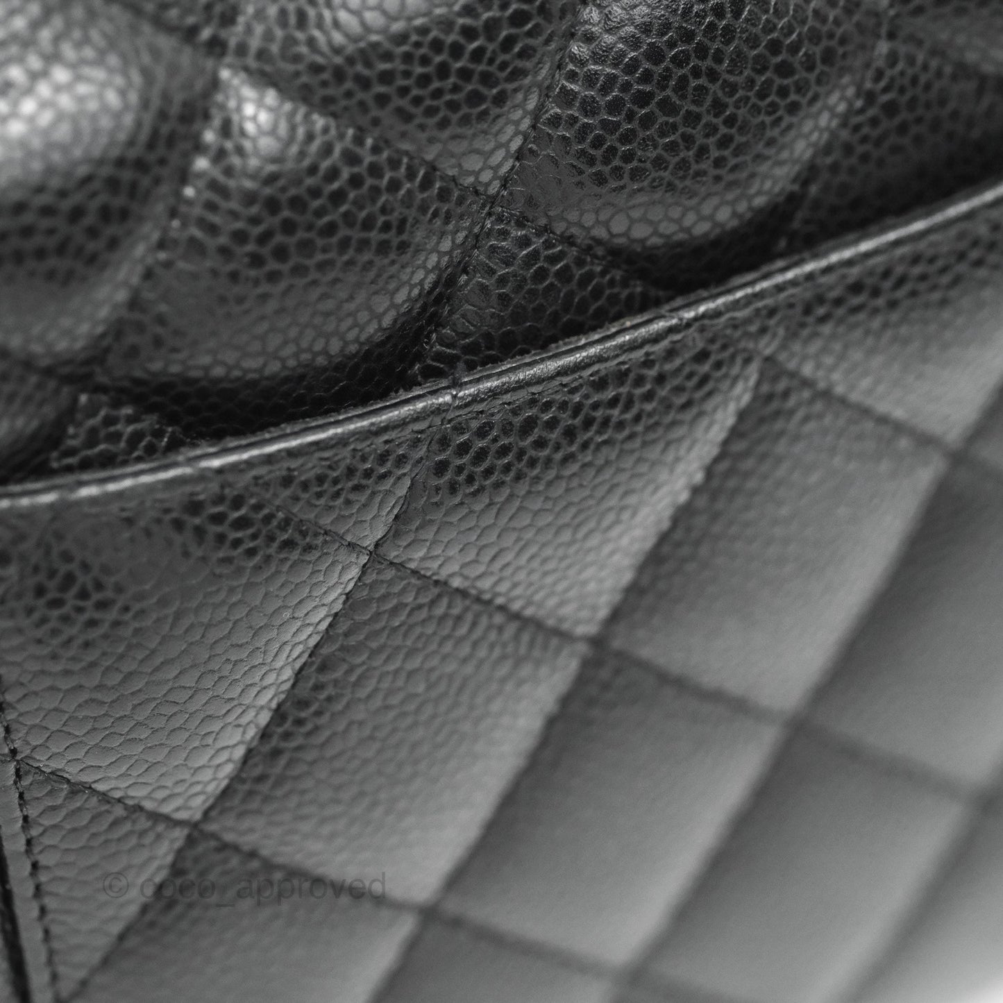 Chanel Jumbo Single Flap Black Caviar Gold Hardware